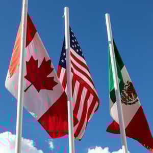 Flags of North America.