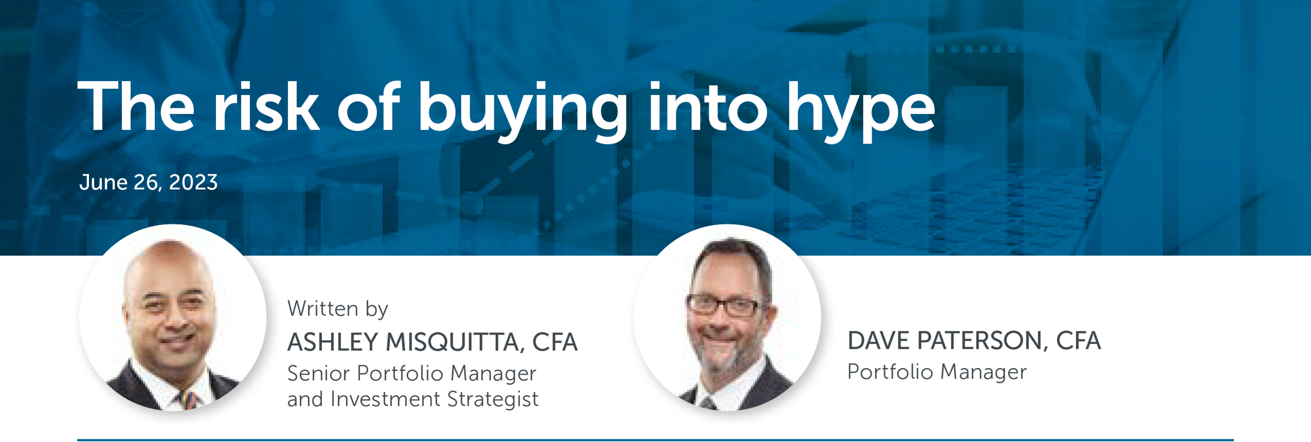 The risk of buying into hype