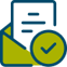 Icône d'une liste de contrôle de documents