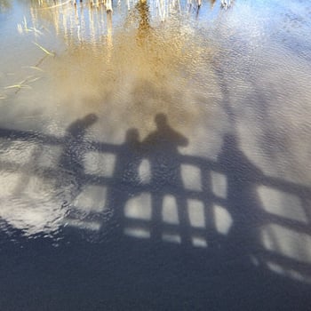 Family on Bridge