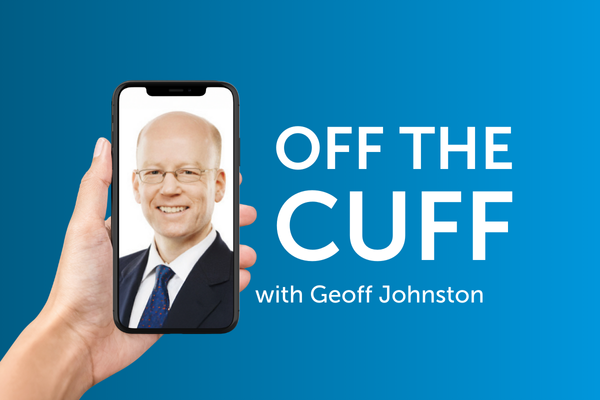 Off the Cuff video with Geoff Johnston