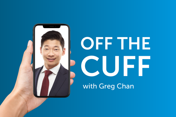 Off the cuff with Greg Chan